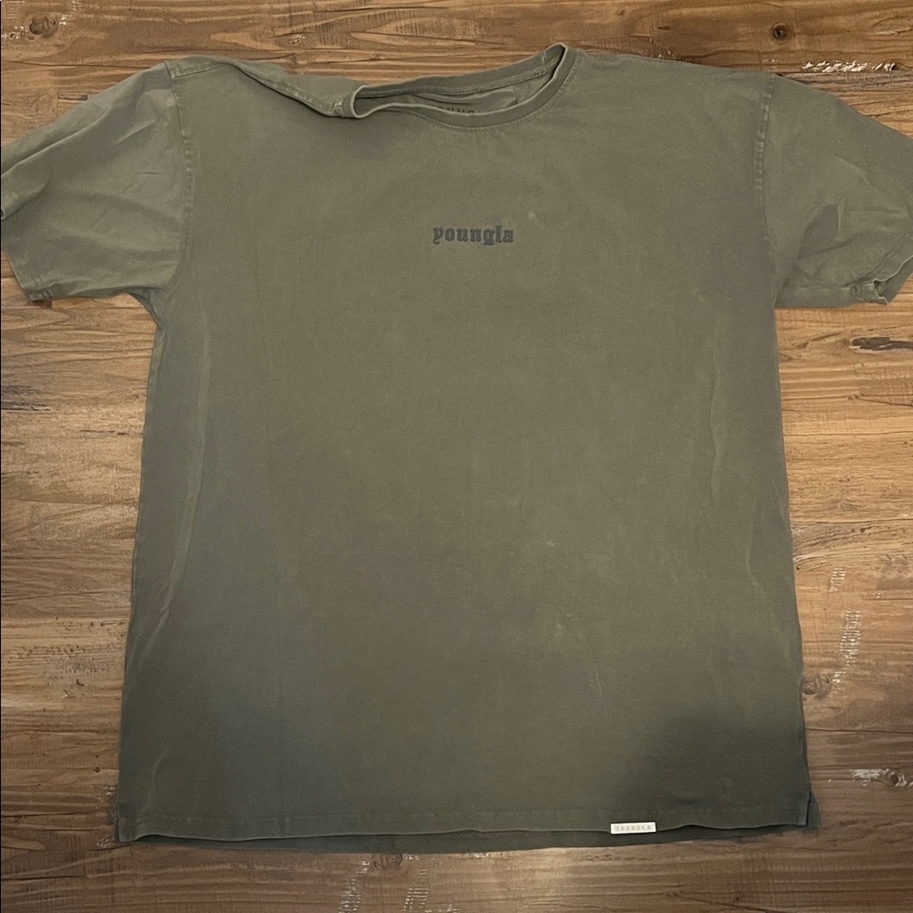 YoungLA Dark Olive Men's Short Sleeve Tee